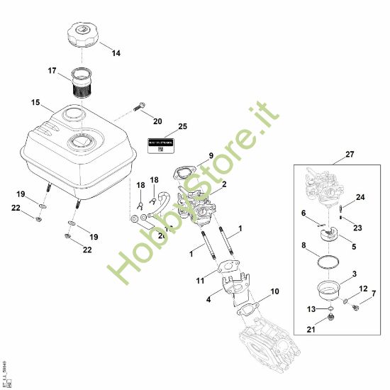 Picture of G - Sistema di alimentazione carburante EHC 600.0 (EHC600-0003)